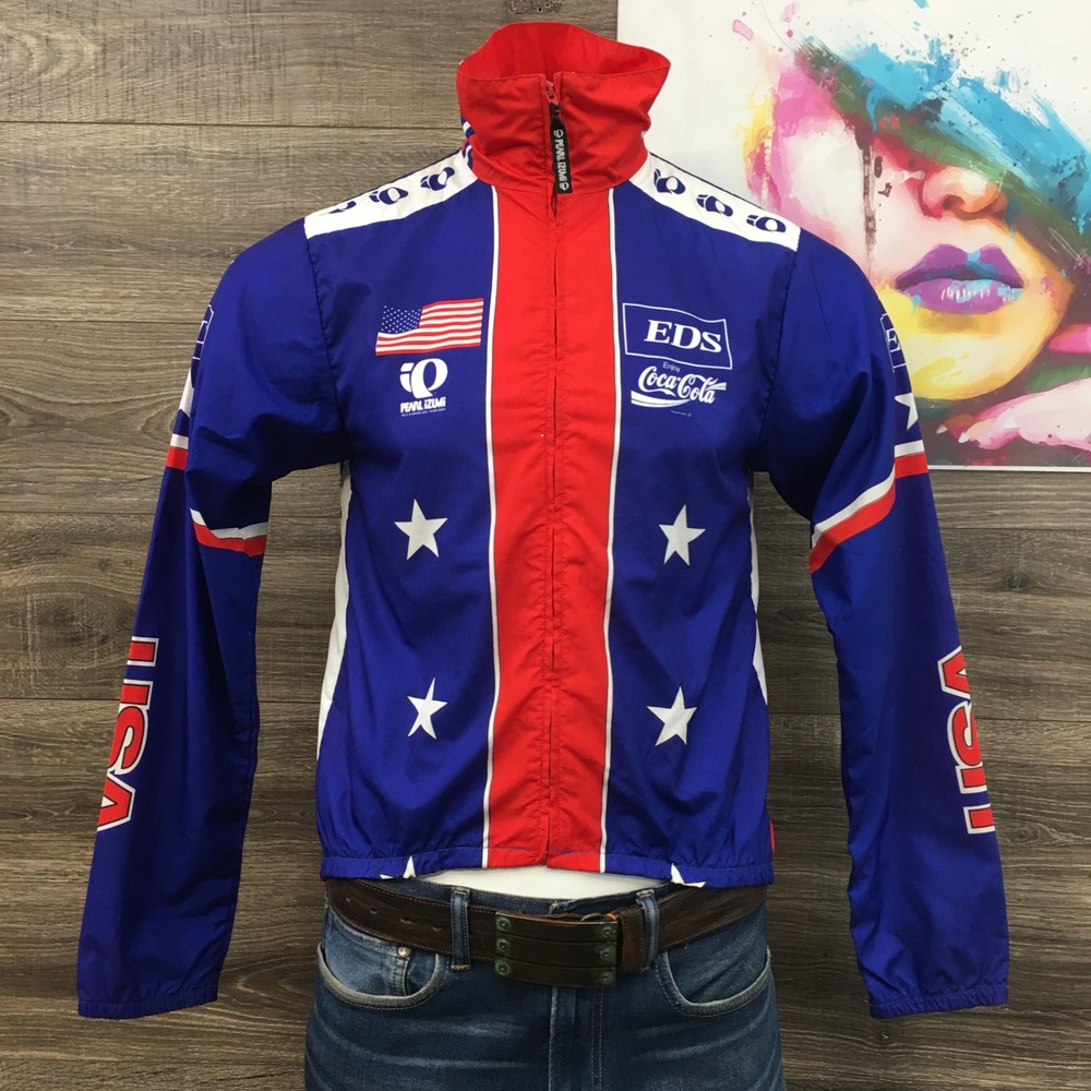Pearl Izumi EDS Coca Cola USA‎ Cycling Jacket Men's M Windbreaker